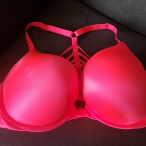 Victoria's Secret Neon Pink Strappy Bra